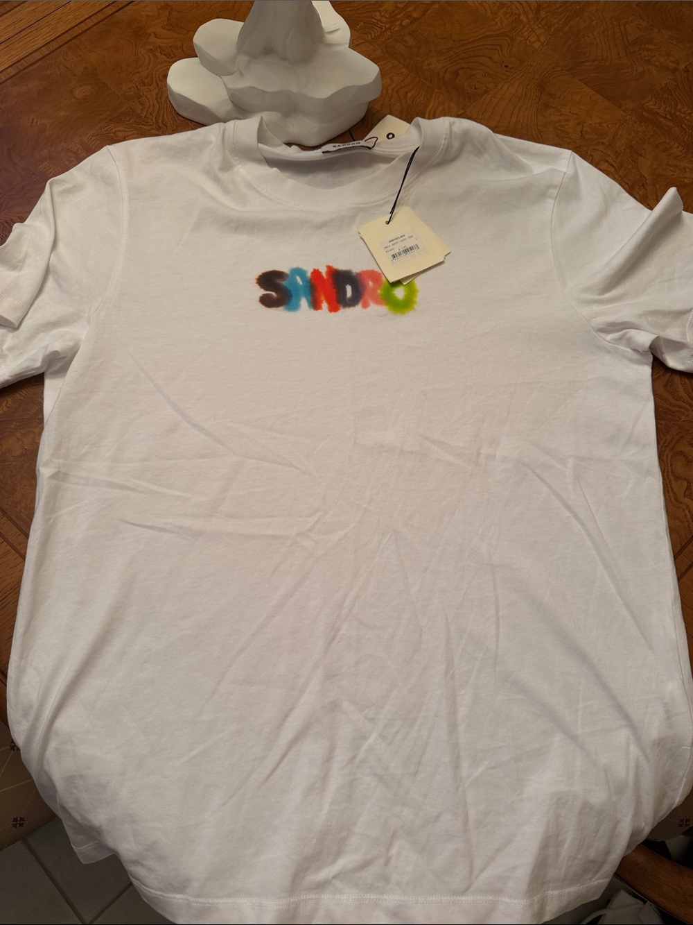 NWT men’s white multicolor Sandro t shirt